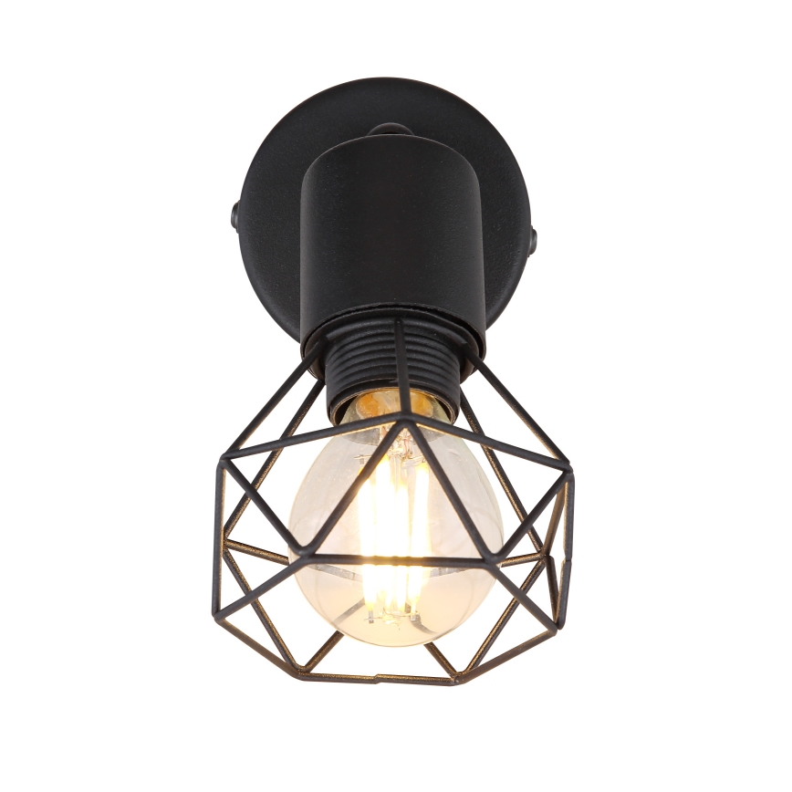 Globo - Foco de parede LED 1xE14/6W/230V preto