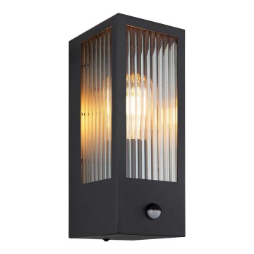 Globo iluminação de parede com sensor 1xE27/60W/230V IP44