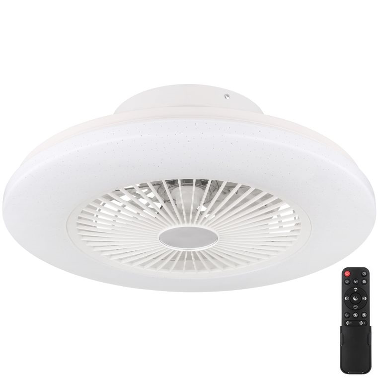 Globo - Iluminação de teto LED com regulação e ventoinha LED/30W/230V 3000-6500K + controlo remoto