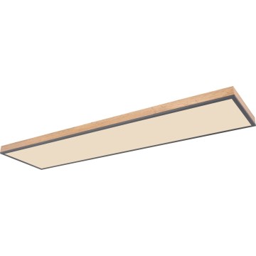 Globo - Iluminação de teto LED com regulação LED/36W/230V 2700-6500K + comando castanho/cinzento