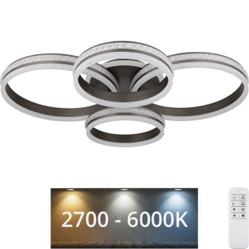 Globo - Iluminação de teto LED com regulação LED/90W/230V 2700K-6000K + comando