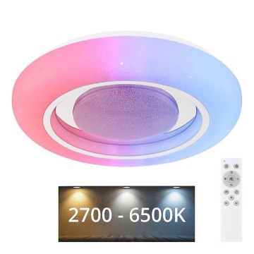 Globo - Iluminação de teto RGBW com regulação LED/18W/230V 2700-6500K + controlo remoto
