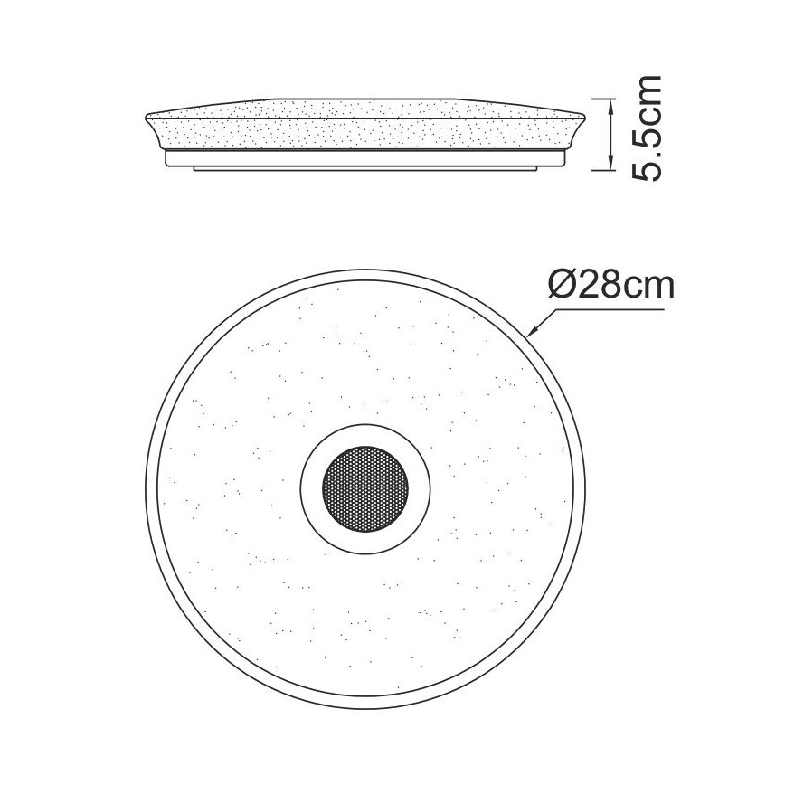 Globo - Iluminação LED RGBW para casa de banho com regulação e altifalante LED/18W/230V 3000-6500K IP44 + comando