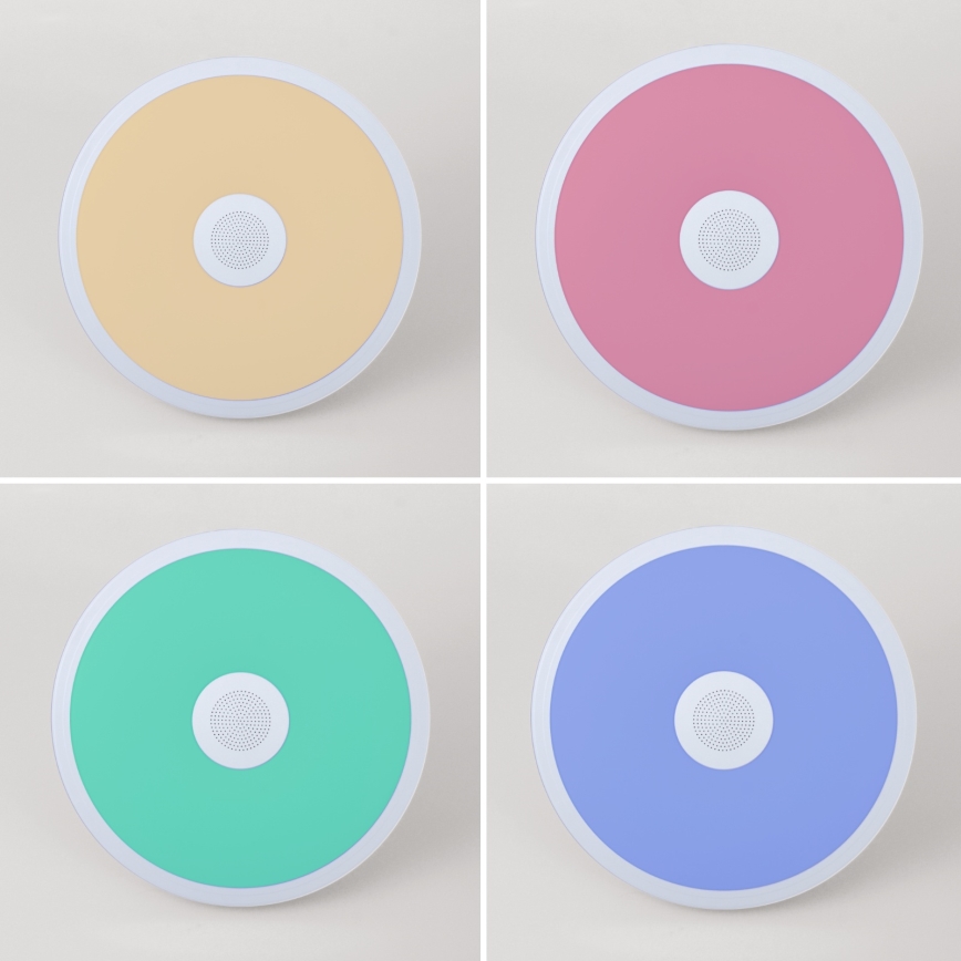 Globo - Iluminação LED RGBW para casa de banho com regulação e altifalante LED/18W/230V 3000-6500K IP44 + comando