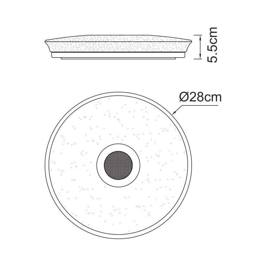 Globo - Iluminação LED RGBW para casa de banho com regulação e altifalante LED/18W/230V 3000-6500K IP44 + comando