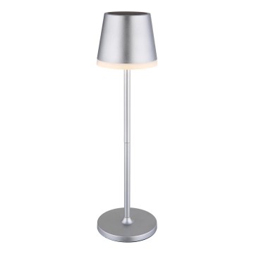 Globo - Iluminação solar LED LED/0,6W/3V 3000K IP44 1200 mAh cromado mate