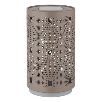 Globo - Lâmpada de mesa recarregável LED RGB com toque LED/1W/5V 500 mAh castanha