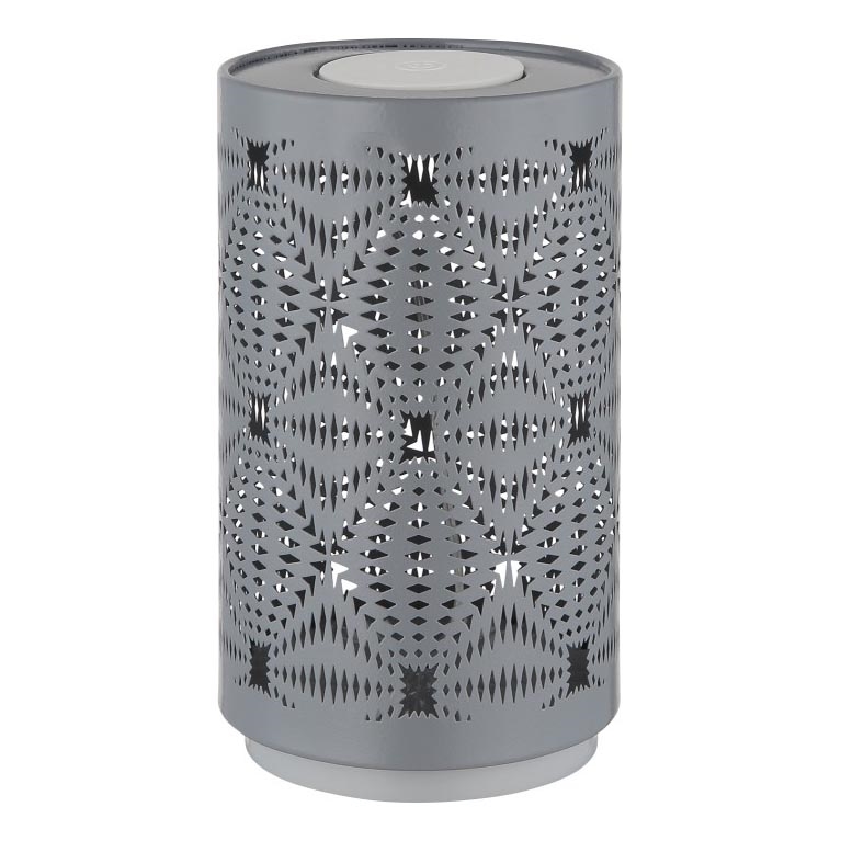 Globo - Lâmpada de mesa recarregável LED RGB com toque LED/1W/5V 500 mAh cinza