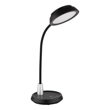 Globo - Lâmpada de mesa tátil dimerizável LED/12W/230V 3000/4000/6500K preta