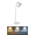 Globo - Lâmpada de mesa tátil LED regulável 4 em 1 LED/6W/3,7V 3000K/4000K/6500K 1500 mAh USB branca