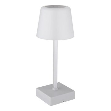 Globo - Lâmpada de mesa tátil LED regulável LED/2W/5V 3000/4500/6500K 800 mAh prateada