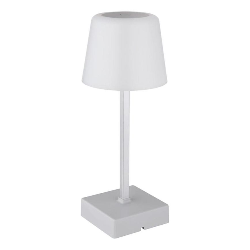 Globo - Lâmpada de mesa tátil LED regulável LED/2W/5V 3000/4500/6500K 800 mAh prateada