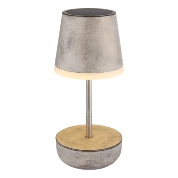 Globo - Lâmpada Solar LED 10xLED/0,06W/3V IP44 800 mAh cinza