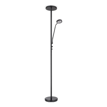 Globo - LED Candeeiro de pé regulável LED/18,5W/230V + LED/4,5W 3000K preto