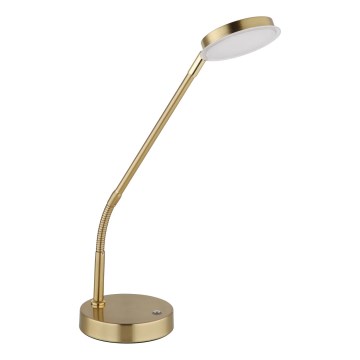 Globo - LED Lâmpada de mesa táctil regulável LED/6,5W/230V 2700/3350/4000K latão