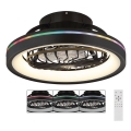 Globo - LED RGB Regulação teto ventoinha LED/40W/230V 2700-6500K + comando
