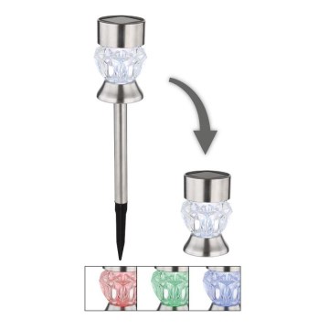 Globo - LED RGBW Iluminação solar 2em1 LED/0,06W/3V IP44