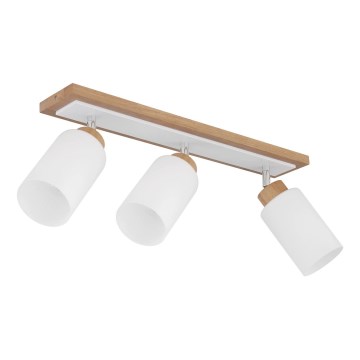 Globo - Luminária de 3 focos 3xE27/60W/230V bege/branco