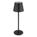 Globo - Luminária de Mesa LED Recarregável 3 em 1, Dimerizável por Toque, 3W/5V, 3000/4000/5000K, IP54, 1800 mAh, Preta