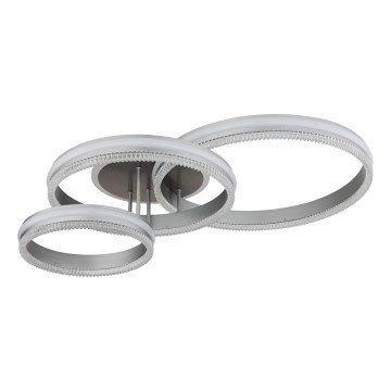 Globo - Luminária de teto LED dimerizável LED/72W/230V 2700-6000K prateada + controlo remoto
