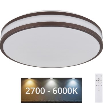 Globo - Luminária de teto LED RGBW dimável LED/18W/230V 2700-6000K + controlo remoto