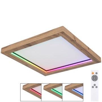 Globo - Luminária de teto LED RGBW regulável LED/24W/230V 2700-6000K + controlo remoto