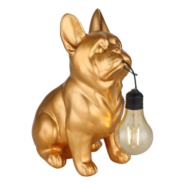 Globo - Luminária solar LED/3V IP44 300 mAh Cão Dourado
