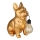 Globo - Luminária solar LED/3V IP44 300 mAh Cão Dourado