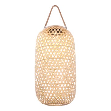 Globo - Luminária Solar LED LED/0,06W/3V bambu IP44 600 mAh