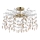 Globo - Lustre com haste 8xG9/8W/230V dourado