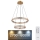 Globo - Lustre de cristal regulável em LED com cabo LED/78W/230V 2700K-6000K + controlo remoto