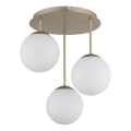 Globo - Lustre de tecto montado em superfície 3xE14/25W/230V latão