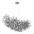 Globo - Lustre em cabo 10xE14/40W/230V prateado