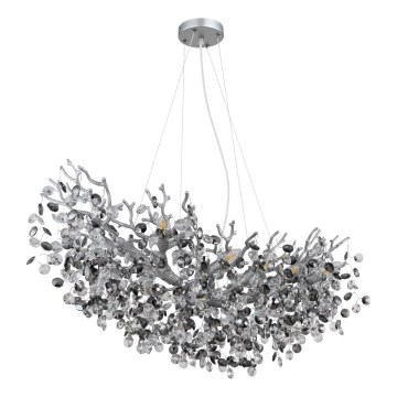 Globo - Lustre em cabo 10xE14/40W/230V prateado