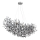 Globo - Lustre em cabo 10xE14/40W/230V prateado