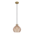 Globo - Lustre em cabo 1xE27/60W/230V Ø 22 cm dourado