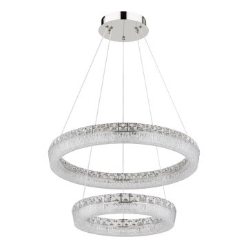 Globo - Lustre LED regulável suspenso por cabo LED/60W/230V 2700-6000K transparente + controlo remoto