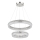 Globo - Lustre LED regulável suspenso por cabo LED/60W/230V 2700-6000K transparente + controlo remoto