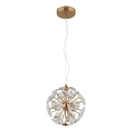 Globo - Lustre LED suspenso por cabo LED/12W/230V 3000K dourado