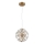 Globo - Lustre LED suspenso por cabo LED/12W/230V 3000K dourado