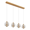 Globo - Lustre LED suspenso por cabo LED/32W/230V 3000K dourado