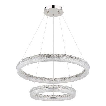 Globo - Lustre pendente LED dimável em cabo LED/72W/230V 2700-6000K transparente + comando à distância