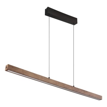 Globo - Lustre pendente tátil dimerizável suspenso por cabo LED/24W/230V + LED/3W 3000K, castanho