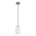 Globo - Lustre suspenso com cabo 1xE27/60W/230V carvalho/branco