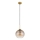 Globo - Lustre suspenso com cabo 1xE27/60W/230V latão