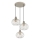 Globo - Lustre suspenso com cabo 3xE27/40W/230V bege