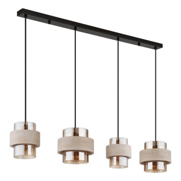 Globo - Lustre suspenso com cabo 4xE27/40W/230V