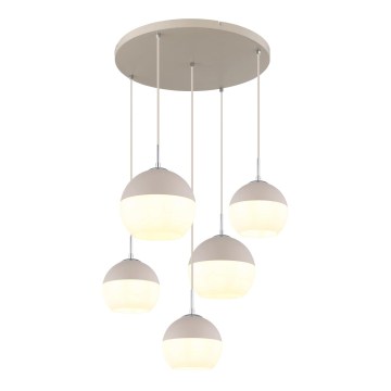 Globo - Lustre suspenso com cabo 5xE27/60W/230V