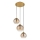 Globo - Lustre suspenso em cabo 3xE27/60W/230V latão