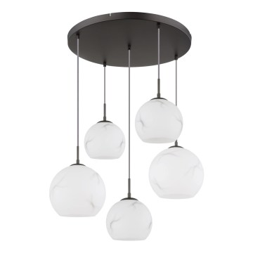 Globo - Lustre suspenso em cabo 5xE27/60W/230V Ø 75 cm